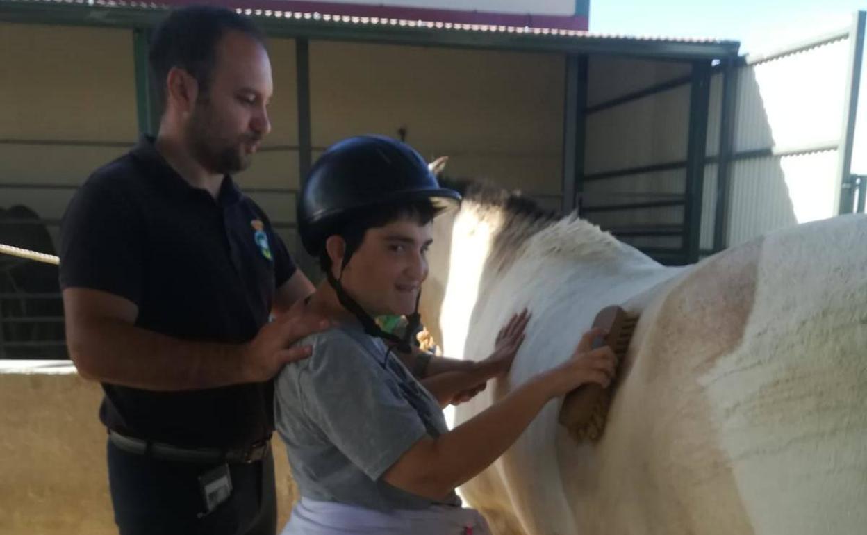 Una asistente a las sesiones de terapia 