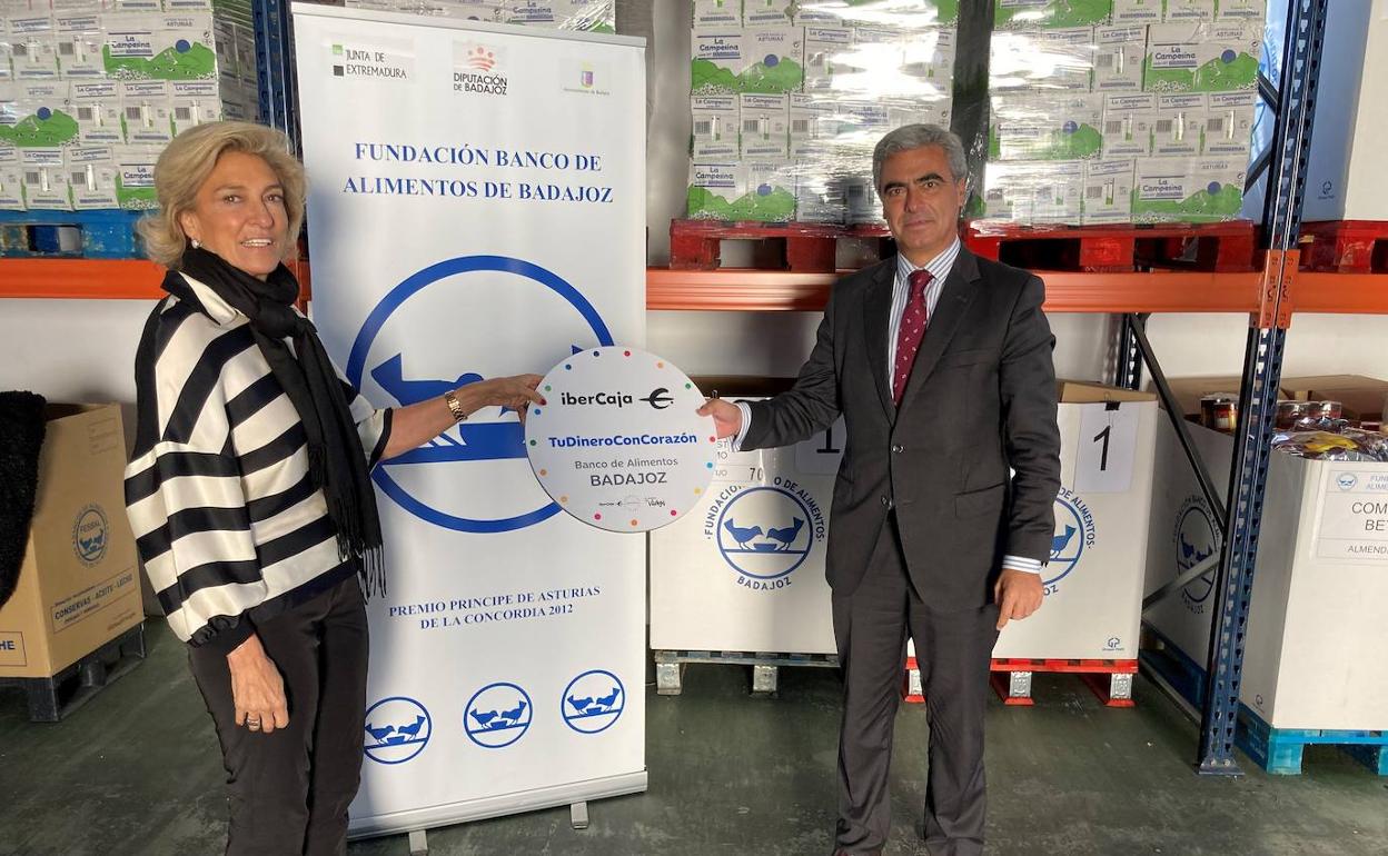 El Fondo de Inversión y el Plan de Pensiones Sostenible y Solidario de Ibercaja distribuyen 80.000 entre los que se encuentra en Banco de Alimentos de Badajoz