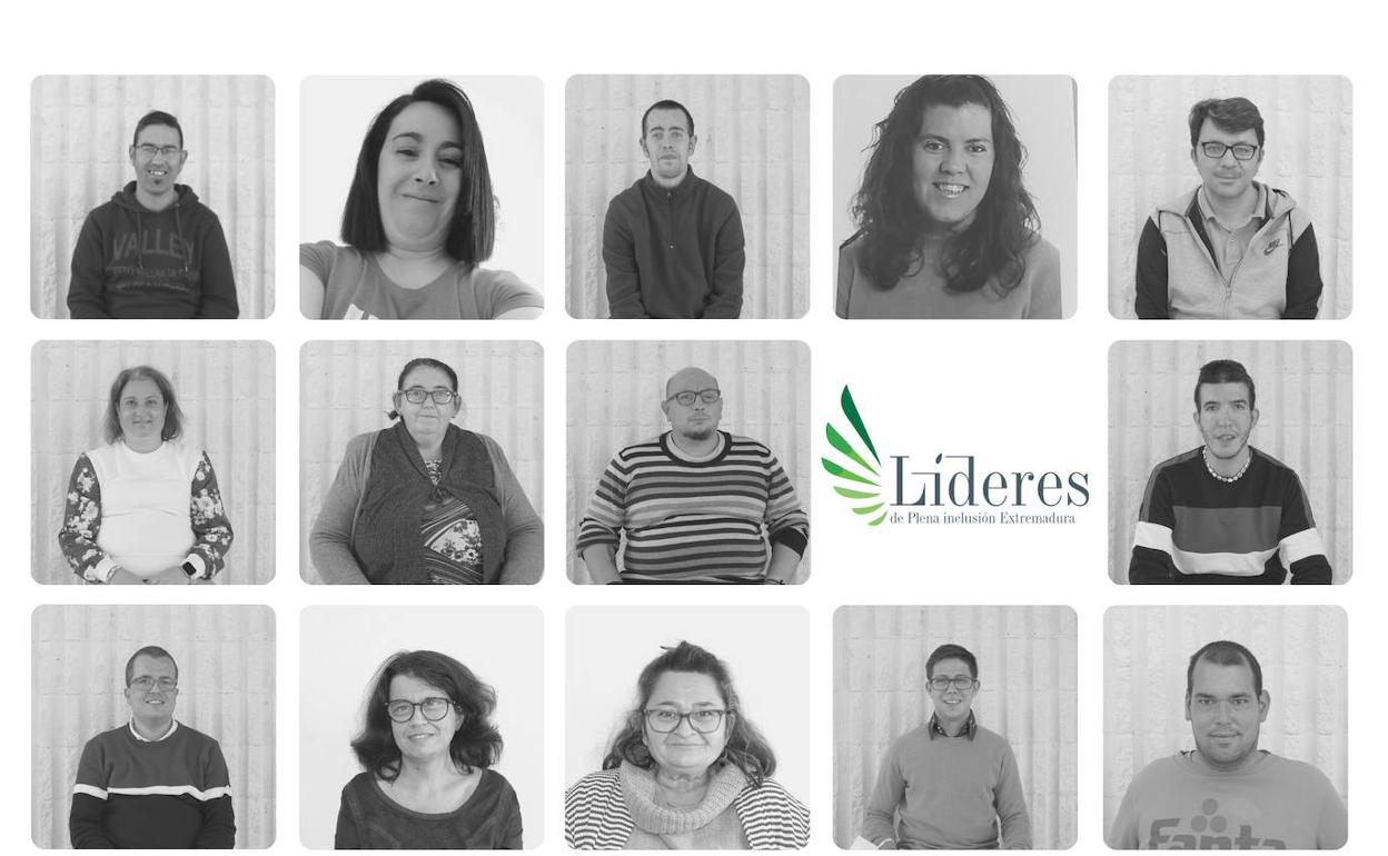 Los rostros de las 14 personas que van a representar el colectivo en Extremadura 