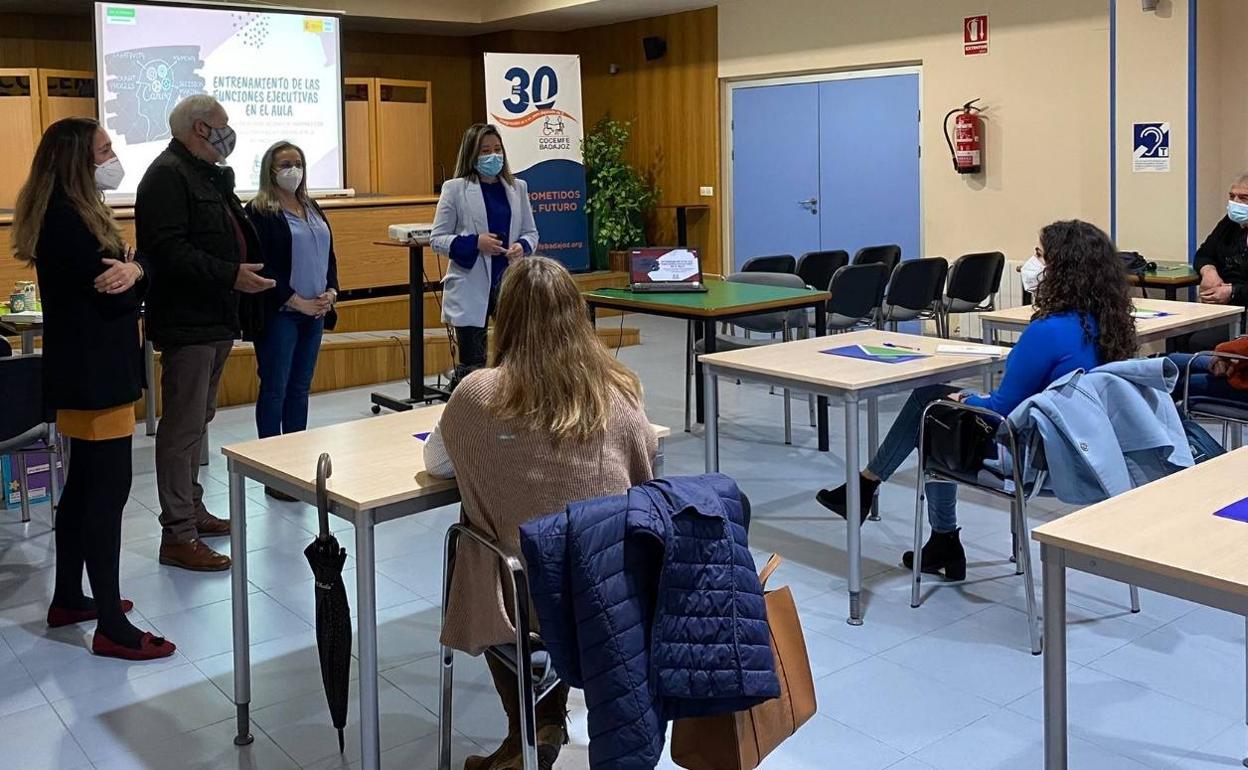 Docentes portugueses durante la jornada de formación. 