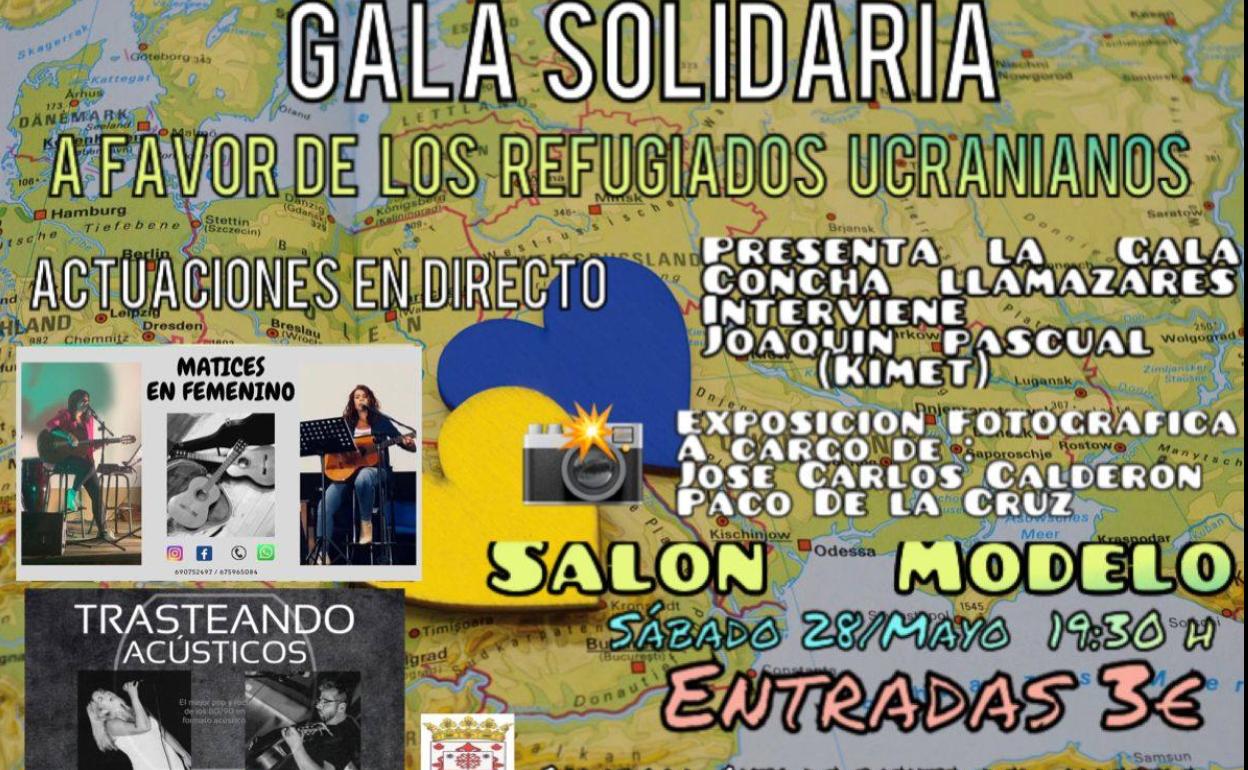 Cartel anunciador gala solidaria. 