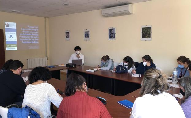 Durante una de las formaciones para educadores y técnicos. 