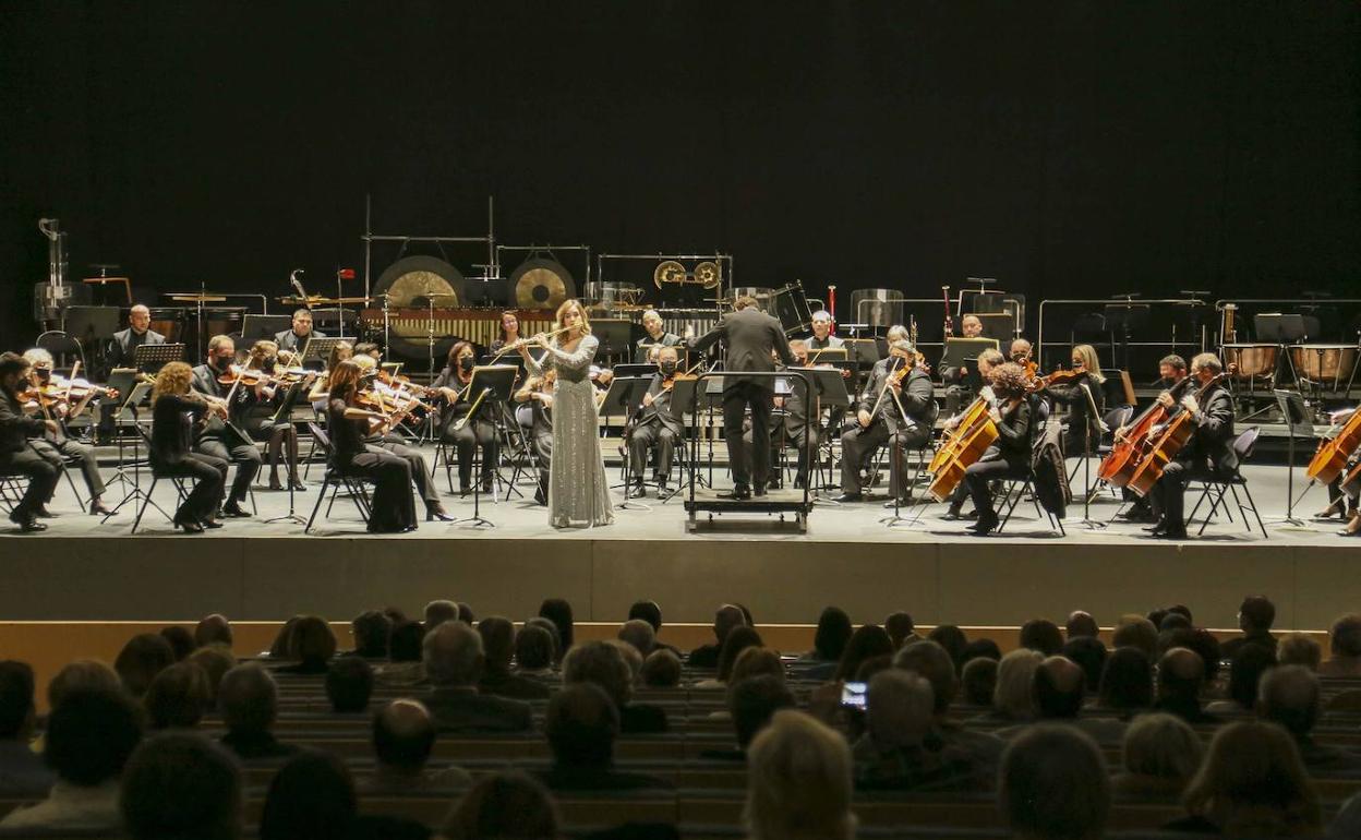 La Orquesta de Extremaduraen una de sus actuaciones. 