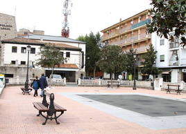 Plaza de la Paz en Coria.