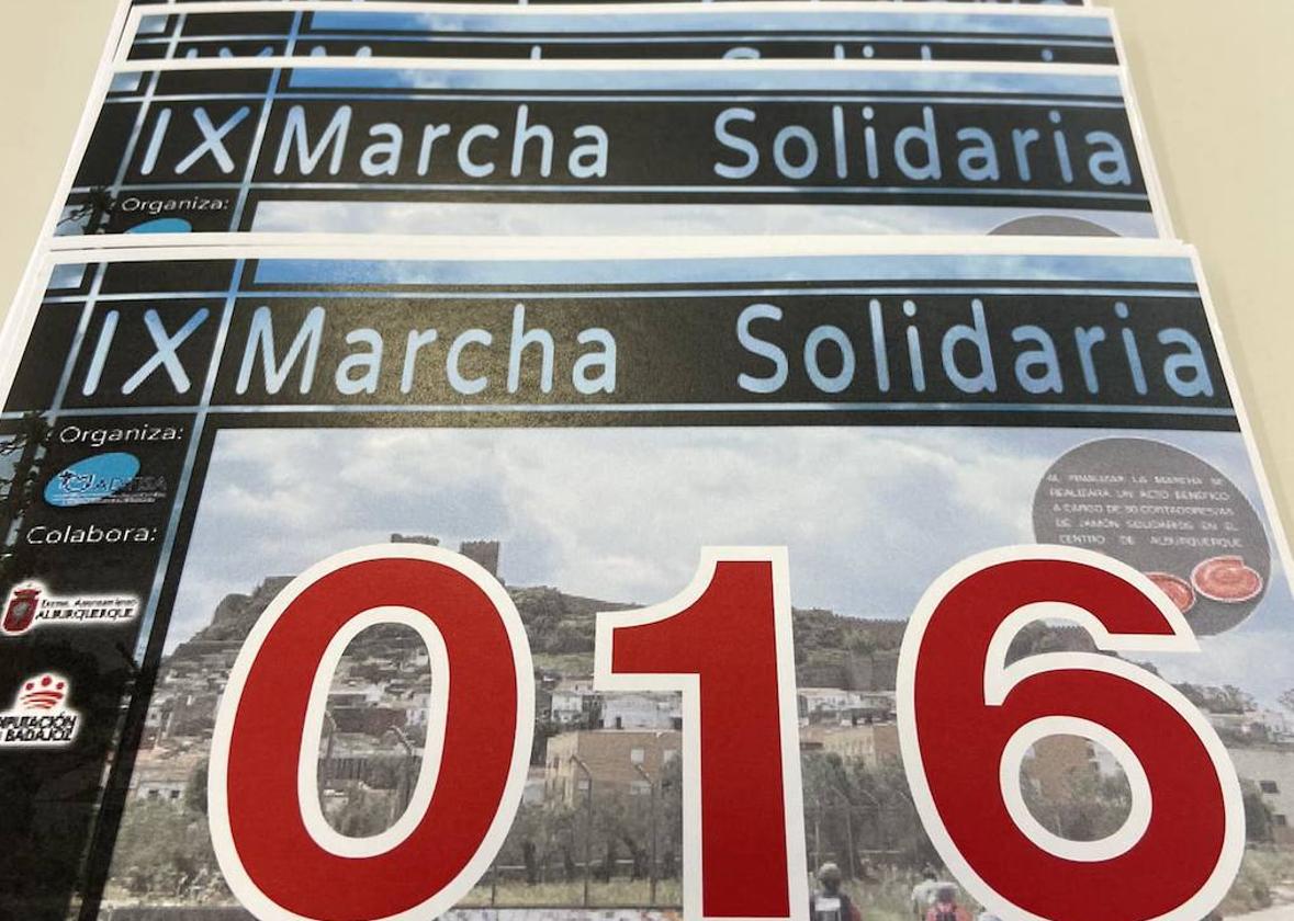 Los dorsales ya están listos para su recogida.