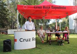 Jesús Palo durante el I Encuentro de Voluntarido celebrado este mes de julio en Monesterio