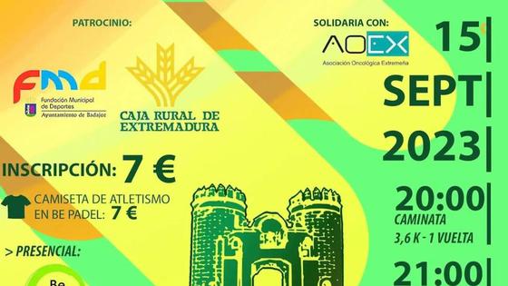 Una carrera nocturna en Badajoz recaudará fondos contra el cáncer el próximo 15 de septiembre