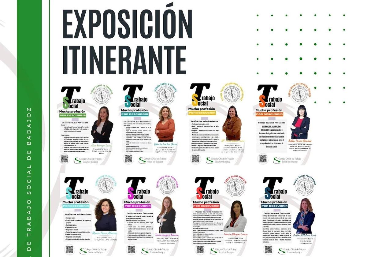 La exposición 'Trabajo social: mucha profesión por descubrir', en Olivenza hasta el 10 de septiembre