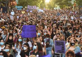 Manifestación contra la Violencia Sexual.
