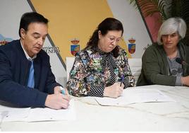 Firma del convenio.