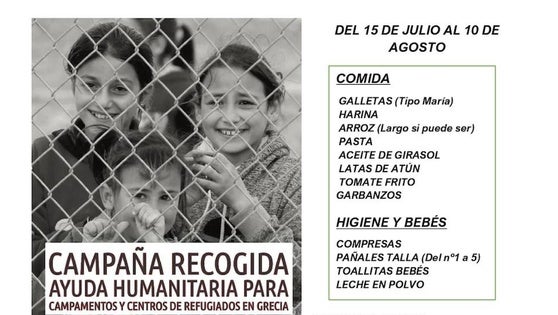Plan Mafalda pone en marcha en Villanueva una campaña de ayuda para refugiados en Grecia