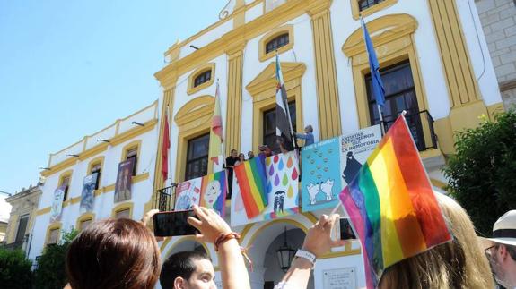 Celebración del Día del Orgullo LGTBI en Mérida.