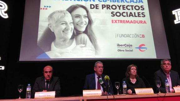 Acto de presentación de la convocatoria de proyectos sociales de Fundación CB e Ibercaja.