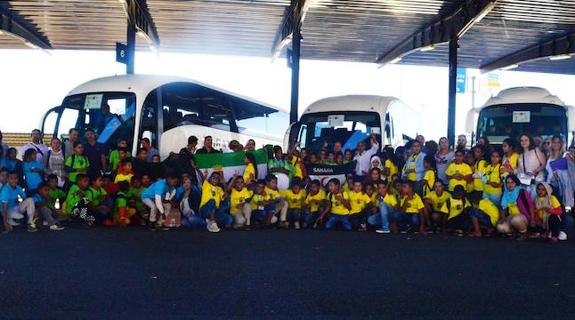 Participantes en el programa 'Vacaciones en Paz'.
