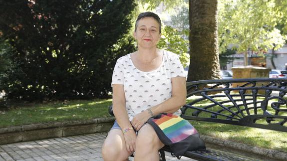 Sisi Cáceres, presidenta de Extremadura Entiende, en el cacereño paseo de Cánovas.