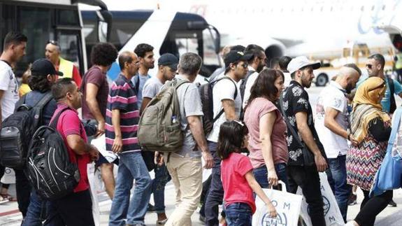 Imagen de alguno de los refugiados que han venido al país.