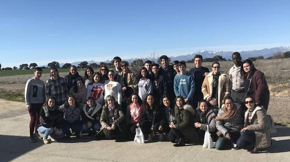 Grupo que se ha desplazado a Extremadura.