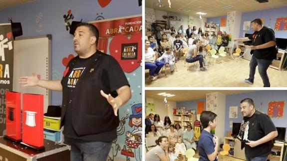 El mago solidario Óscar Pascual.