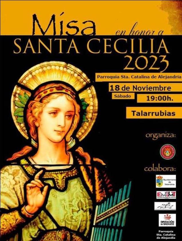 La Banda de Música de Talarrubias organiza la misa en honor a Santa Cecilia