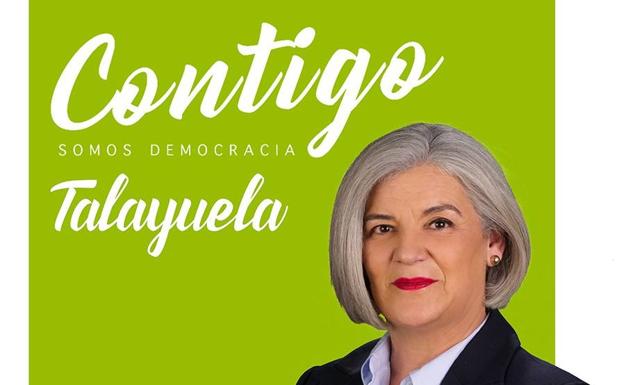 Soledad Castellano, candidata del nuevo partido 'Contigo Somos Democracia' al Ayuntamiento de Talayuela