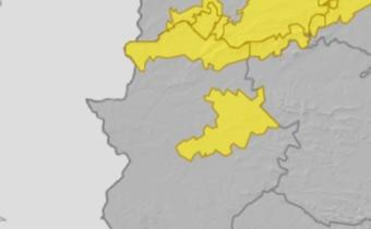 El norte de Cáceres, las Villuercas y Montánchez están en alerta por tormentas y viento