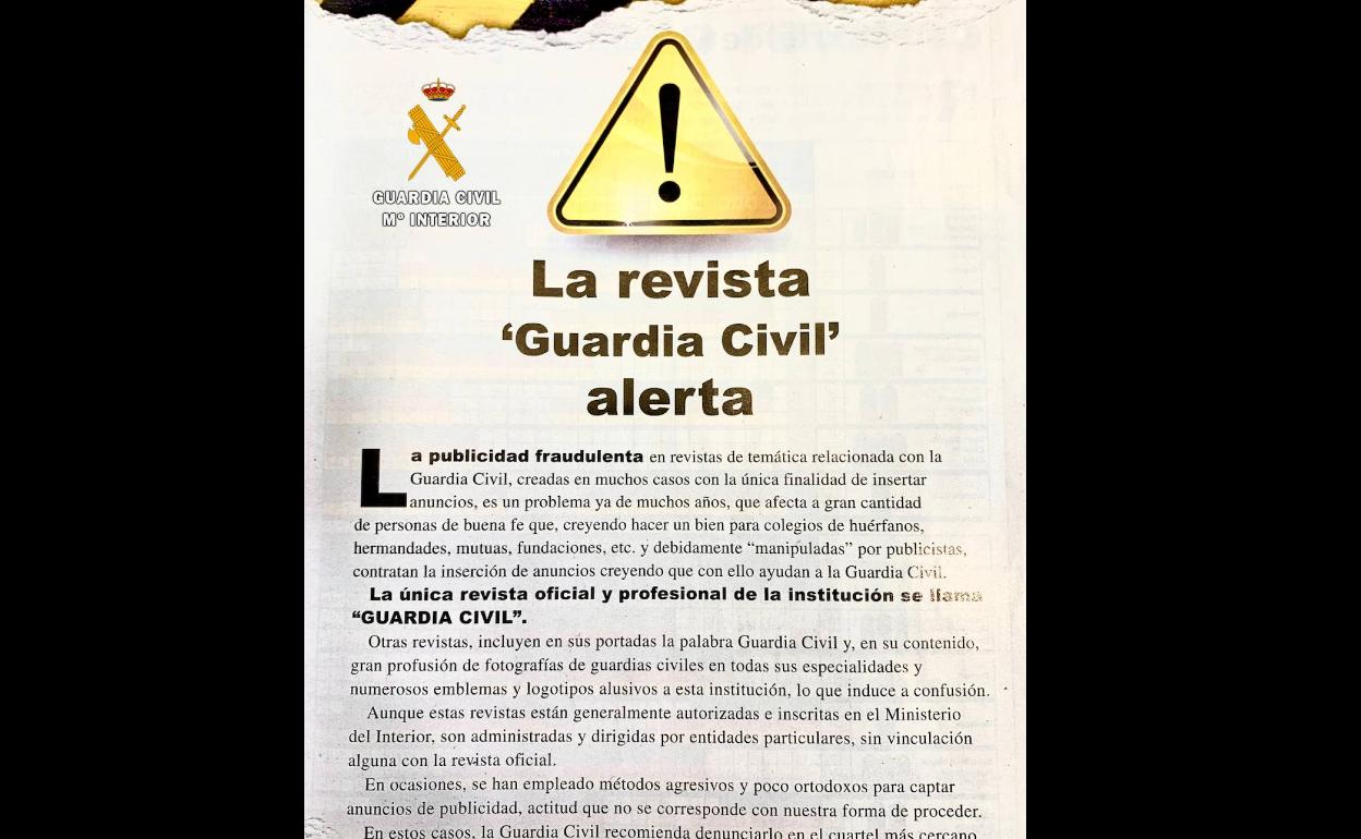 Alertan sobre intentos de estafa detectados a empresarios cacereños en nombre de la Guardia Civil