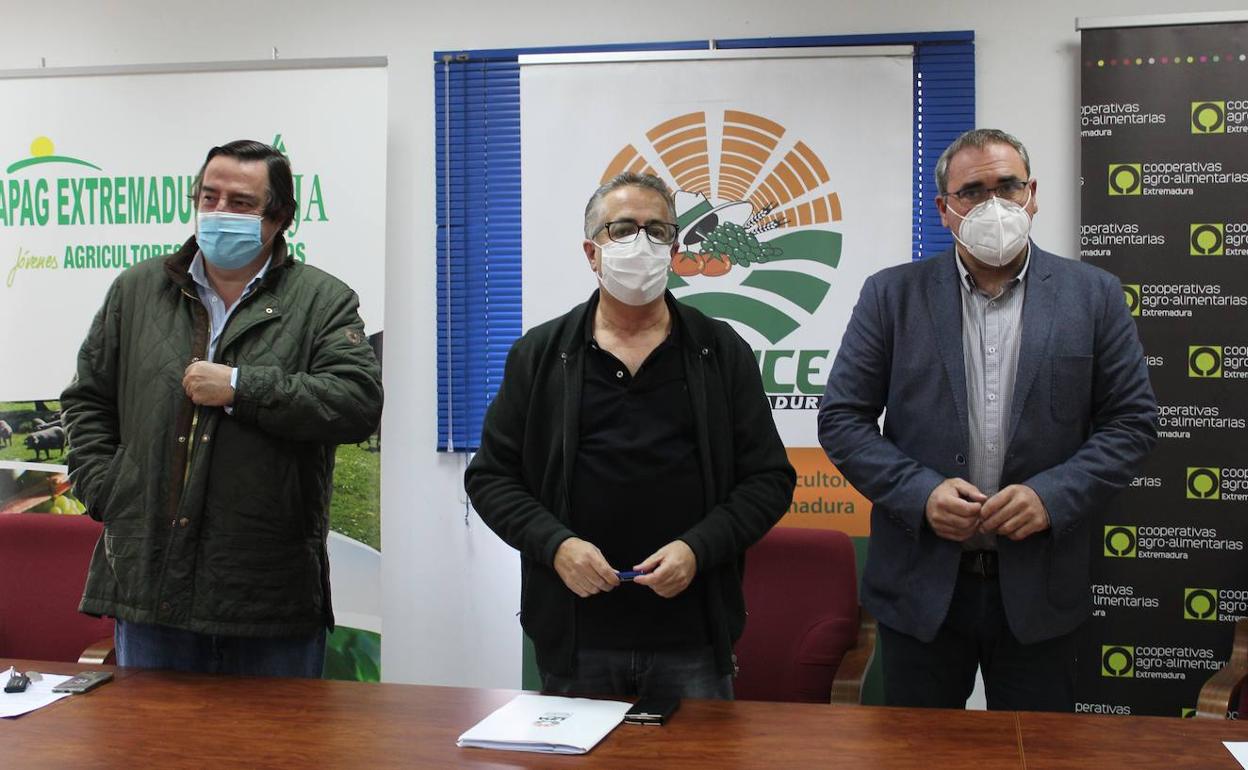 Ángel García, Ignacio Huertas y Ángel Pacheco 