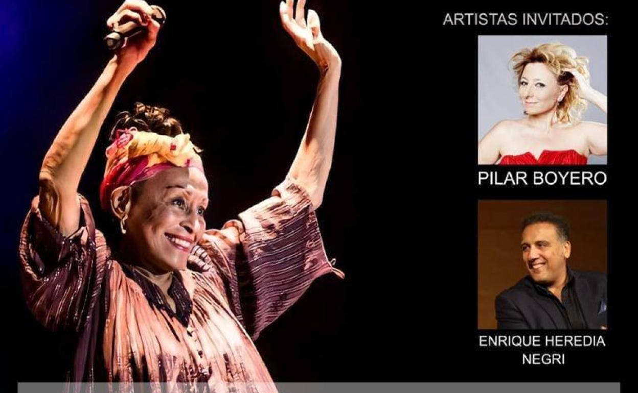 La cubana Omara Portuondo actuará este viernes en Talayuela acompañada de Pilar Boyero y Enrique Heredia