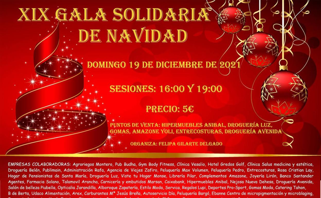 A la venta las entradas para disfrutar de la Gala Solidaria de Navidad