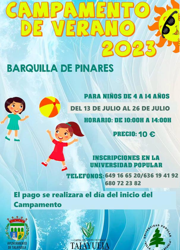 Abierto el plazo de inscripción para el campamento de verano en Barquilla