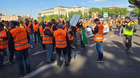 Tabaqueros extremeños se manifiestan en Madrid