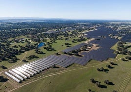 Vista aérea de la plata solar de Statkraft en Talayuela.