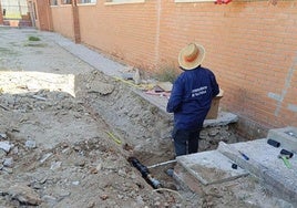 Obras en el colegio talayuelano