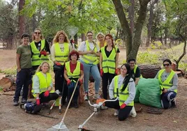 Alumnas del curso de Jardinería realizan trabajos