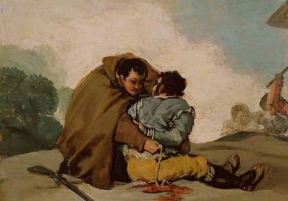 La captura del bandido Maragato por fray Pedro de Zaldivia pintado por Goya