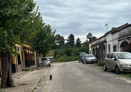 Una de las calles del poblado de la finca La Barquilla