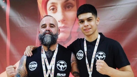 Rayan Mezyan, medalla de plata en el Campeonato de España de Kickboxing