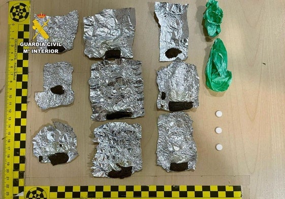 Droga intervenida por la Guardia Civil