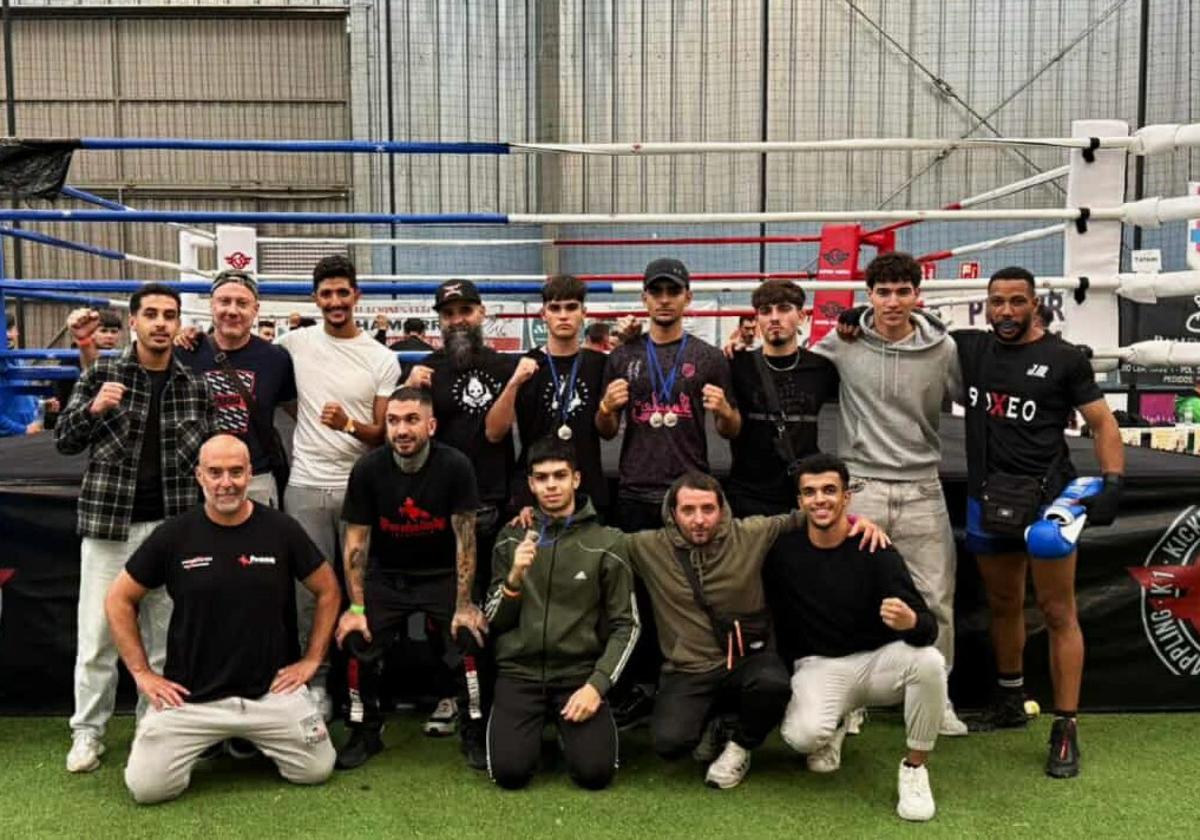 Medallistas y acompañantes en Ávila