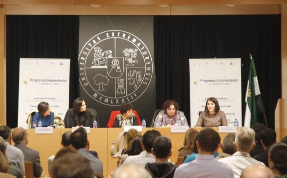 Acto de presentación del programa, ayer en Cáceres. Acto de presentación del programa, ayer en Cáceres