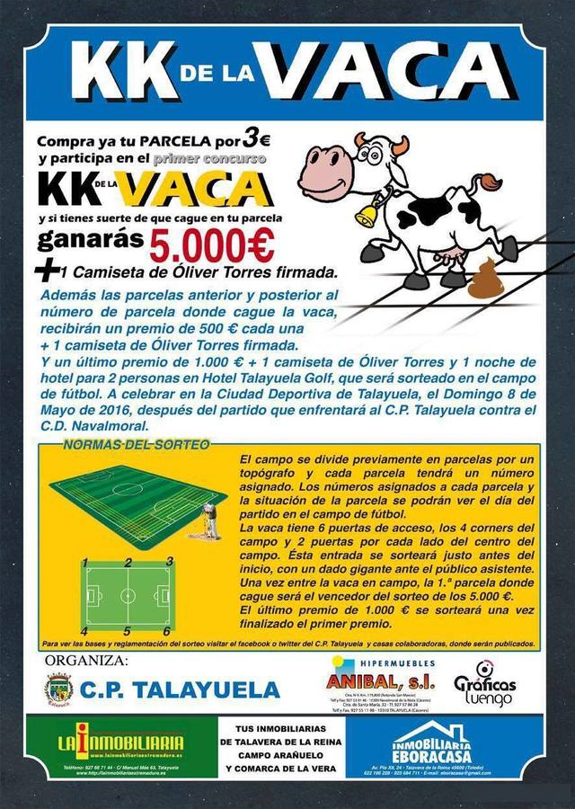 Aplazado el sorteo de “La KK de la Vaca” de la Escuela de Fútbol de Talayuela