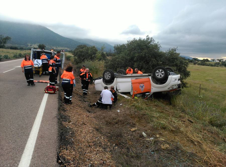 Dos miembros de Protección Civil, uno de ellos de Navalmoral, fallecen en una salida de vía cerca de Zorita