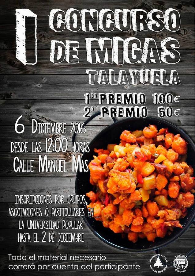 El I Concurso de Migas de Talayuela cierra mañana su plazo de inscripción