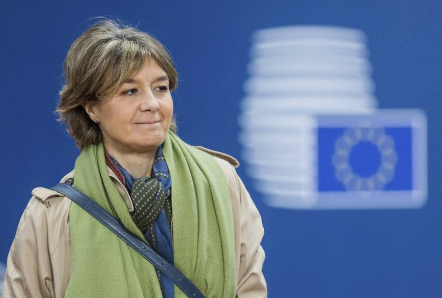 Tejerina durante el Consejo de Ministros en Bruselas, ayer 