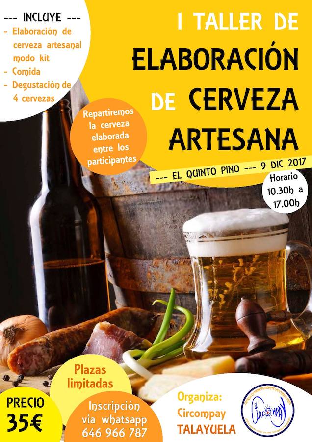 Circompay organiza un taller de elaboración de cerveza artesanal en El Quinto Pino