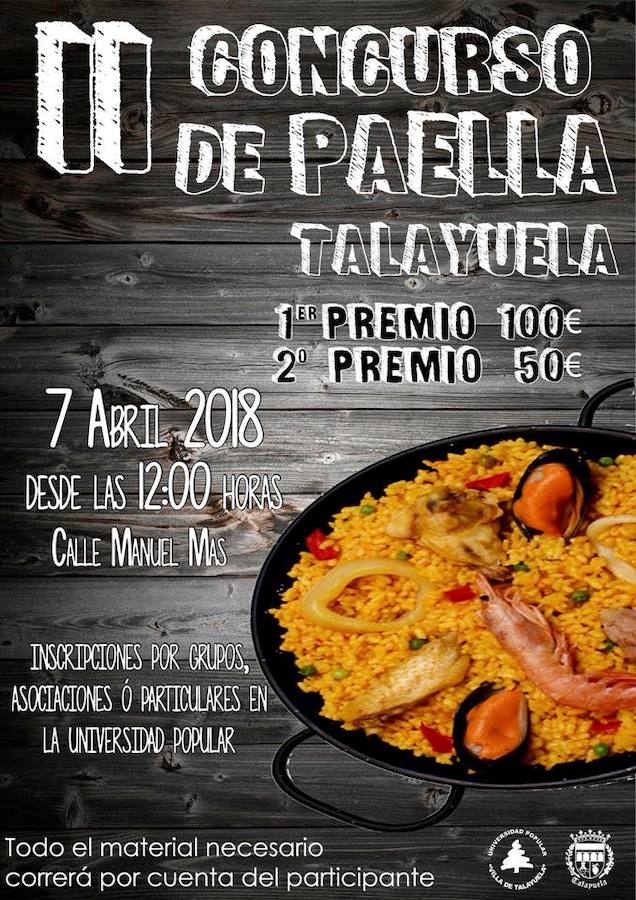 Talayuela celebra mañana la segunda edición del concurso de paellas