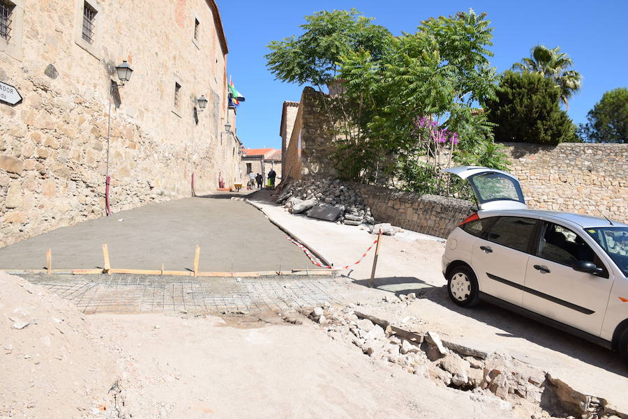 la situación de la obra en la calle Santa Beatriz de Silva 