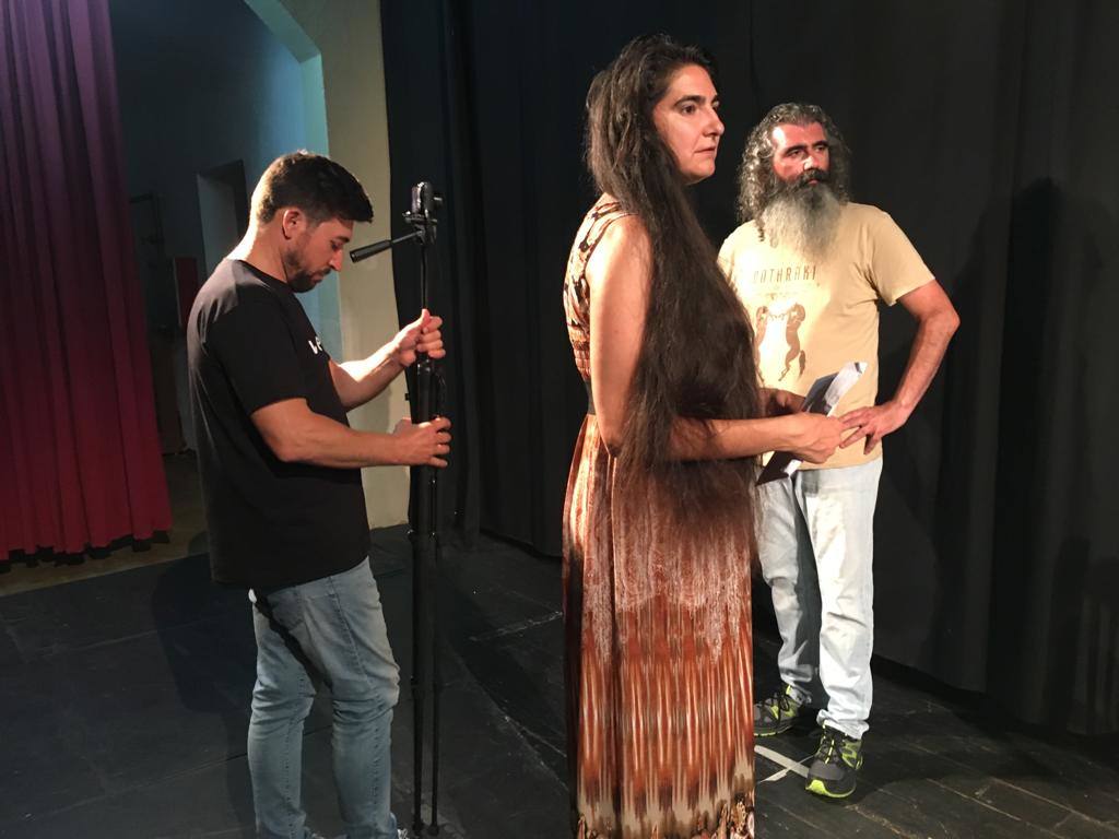 Participantes en el casting celebrado ayer 