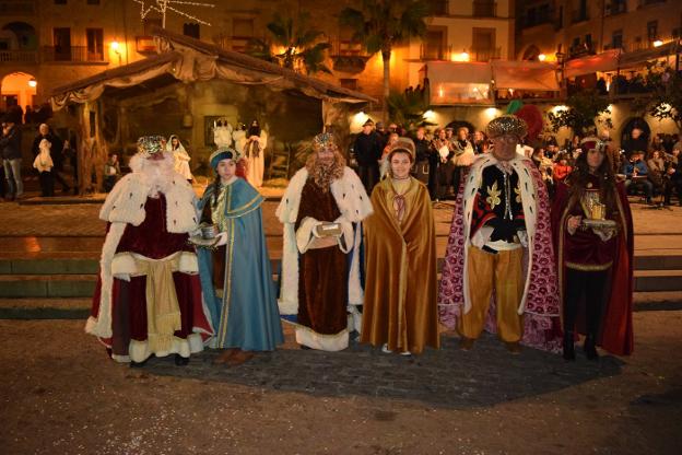 Los Magos de Oriente tras la cabalgata del año pasado 