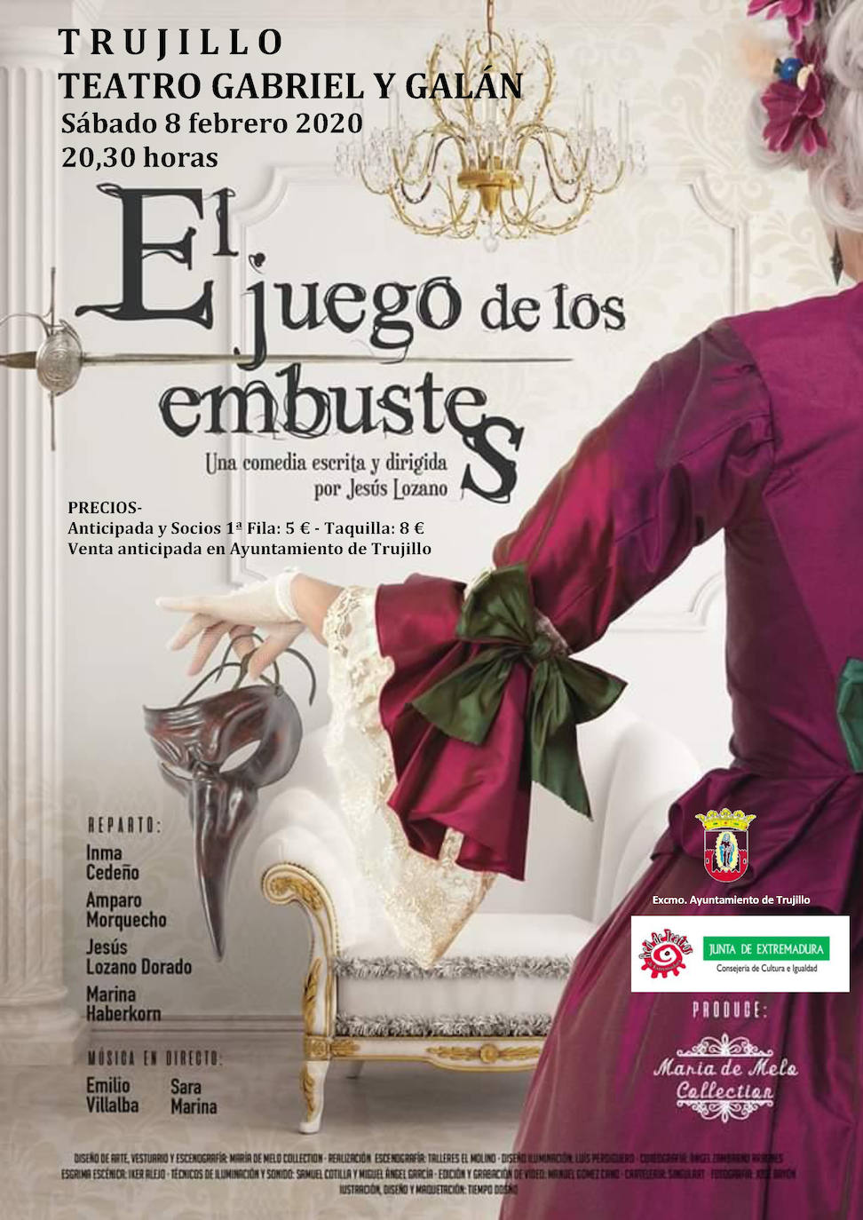 El teatro Gabriel y Galán acoge este sábado la comedia 'El juego de los embustes'